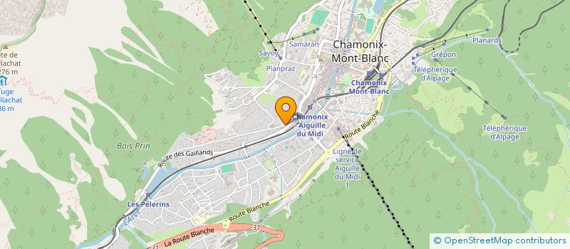 localisation de l'entreprise FRANCE INDEPENDENT  CHAMONIX-MONT-BLANC