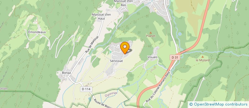 localisation de l'entreprise FRANCE INDUSTRIES  DORTAN