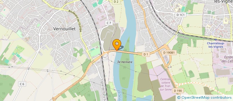 localisation de l'entreprise FRANCE INERTAGE à TRIEL-SUR-SEINE