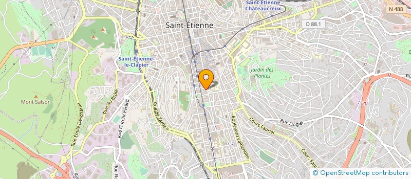 localisation de l'entreprise FRANCE INJECTEURS CROC à SAINT-ETIENNE