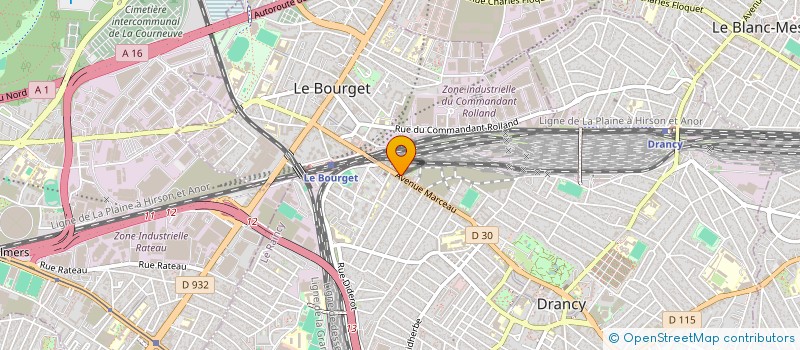 localisation de l'entreprise FRANCE INNOVATION à DRANCY