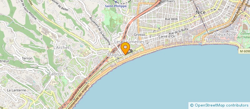 localisation de l'entreprise FRANCE INTERNET SERVICES à NICE