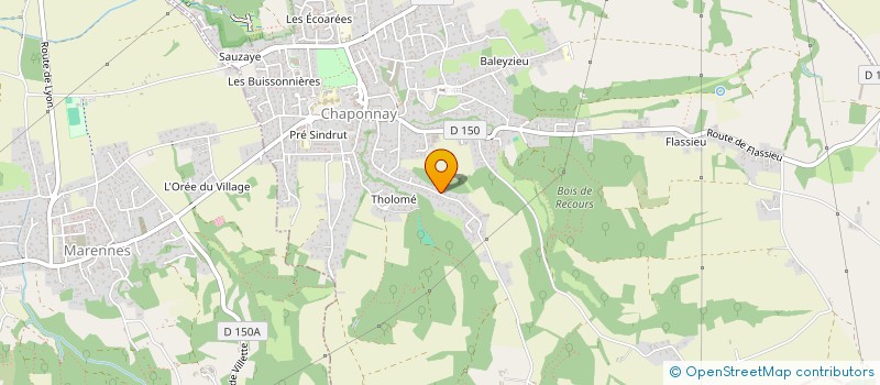 localisation de l'entreprise FRANCE INVEST  CHAPONNAY