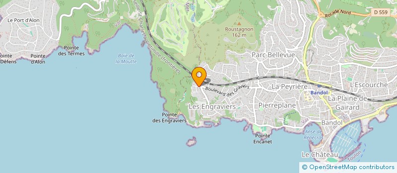 localisation de l'entreprise FRANCE INVEST SUD à BANDOL