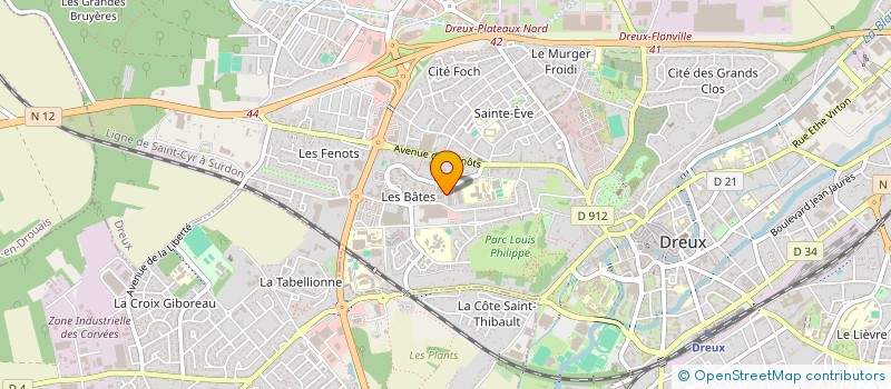 localisation de l'entreprise FRANCE-ISOFLOCAGE à DREUX