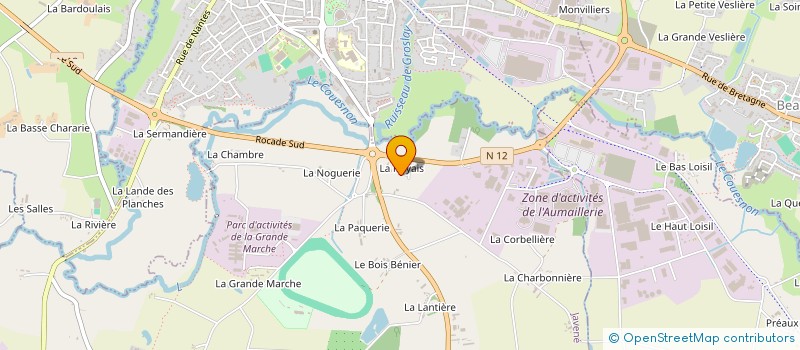 localisation de l'entreprise FRANCE JEUX DARTS  JAVENE