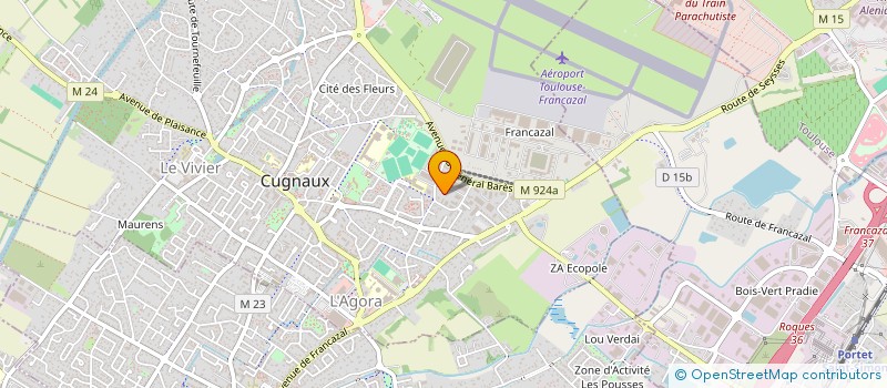 localisation de l'entreprise FRANCE K CONSTRUCTIONS  CUGNAUX