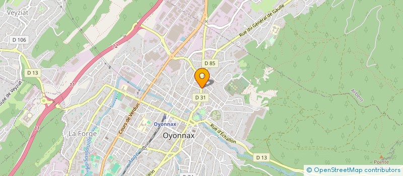 localisation de l'entreprise FRANCE K9 ACTIVITY  OYONNAX
