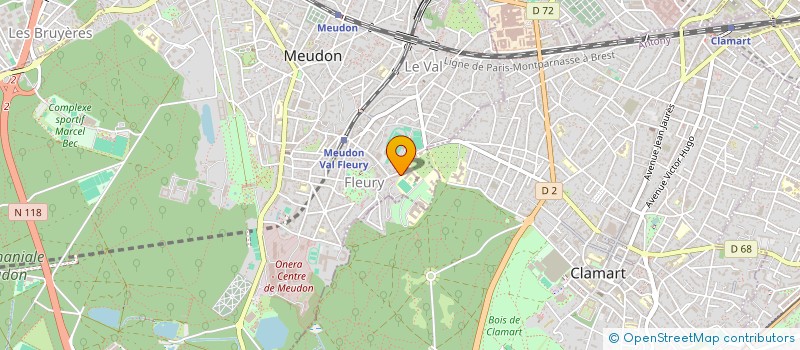 localisation de l'entreprise FRANCE KARATEDO RENMEI FUDOKAN à MEUDON
