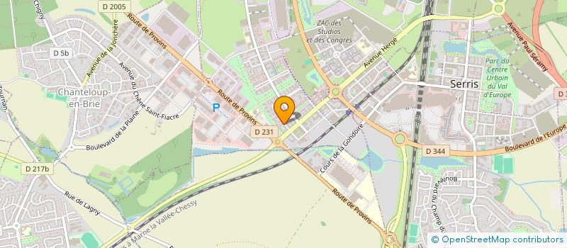 localisation de l'entreprise FRANCE KINKS  MONTEVRAIN