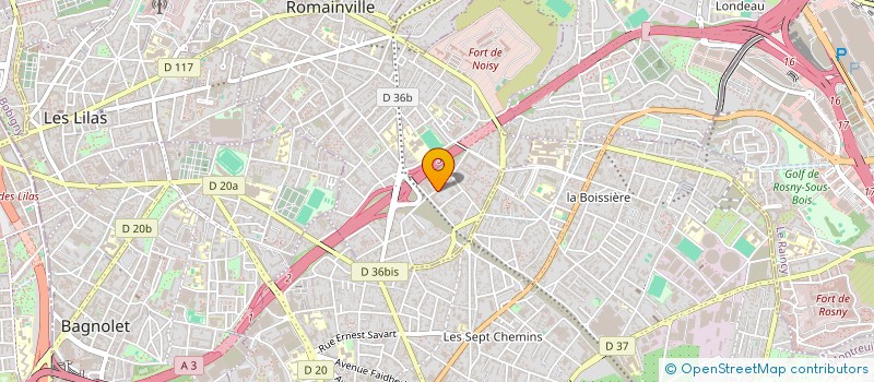 localisation de l'entreprise FRANCE-LAAZIB ASSOCIATION à ROMAINVILLE