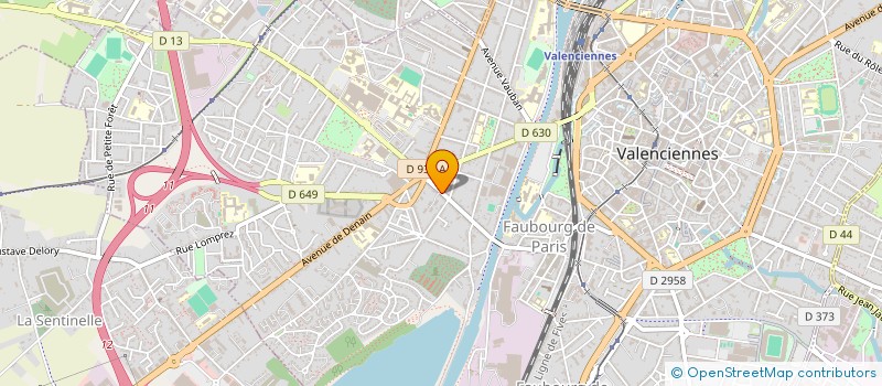 localisation de l'entreprise FRANCE LASERPACK à VALENCIENNES