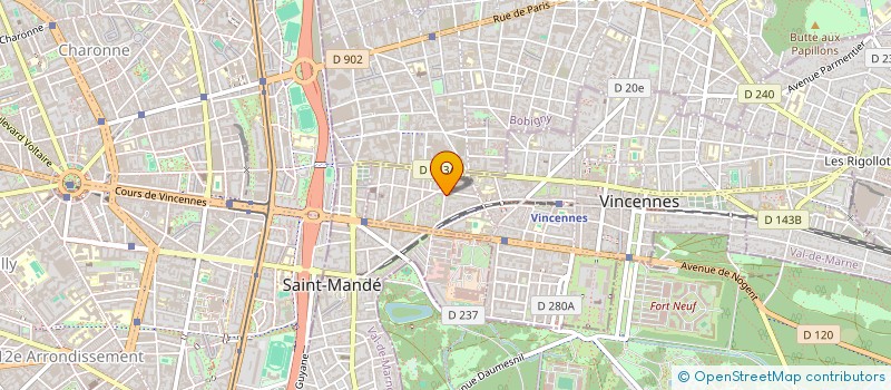 localisation de l'entreprise FRANCE LEADS à VINCENNES