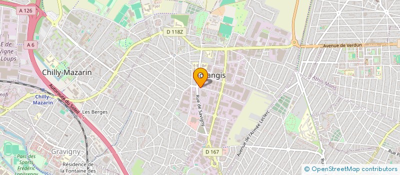localisation de l'entreprise FRANCE LOGISTIQUE à MORANGIS
