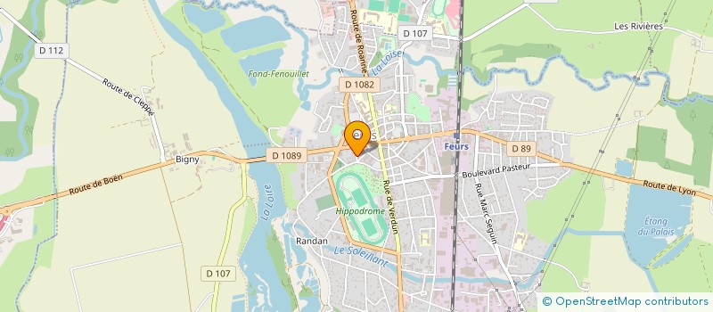 localisation de l'entreprise FRANCE LOIRE FORMATION  FEURS