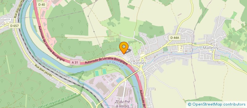 localisation de l'entreprise FRANCE LORRAINE  CUSTINES