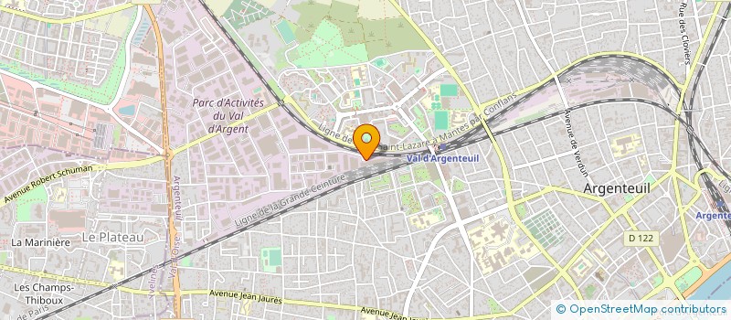 localisation de l'entreprise FRANCE-M-PALETTES à ARGENTEUIL