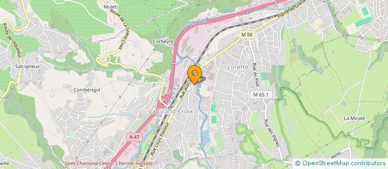 localisation de l'entreprise FRANCE-MACARON SA SOCIETE D'EXPLOITATION à LA GRAND-CROIX