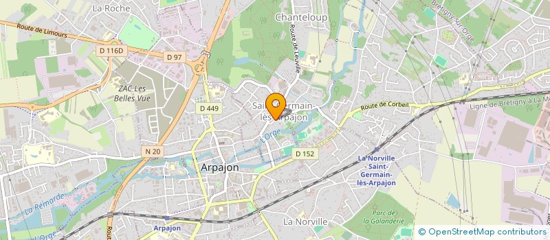 localisation de l'entreprise FRANCE MACONNERIE à SAINT-GERMAIN-LES-ARPAJON