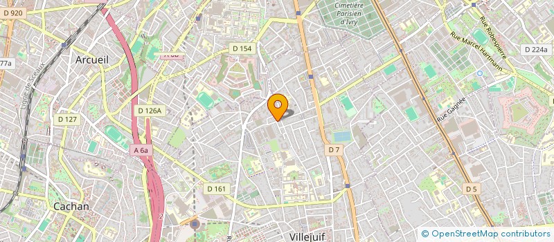 localisation de l'entreprise FRANCE MACONNERIE  VILLEJUIF