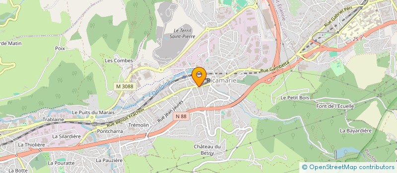 localisation de l'entreprise FRANCE MAGHREBINE  LA RICAMARIE