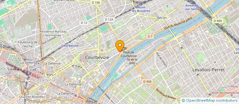 localisation de l'entreprise FRANCE MARCOVITCH CONSEIL à COURBEVOIE