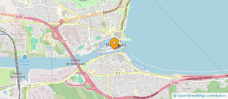 localisation de l'entreprise FRANCE MARINE INTERNATIONALE à MARTIGUES