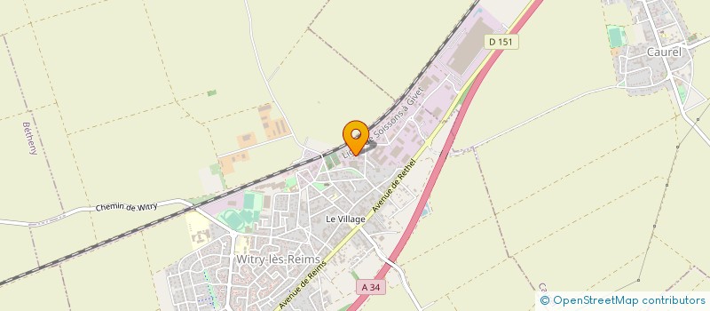 localisation de l'entreprise FRANCE MARQUAGE EURL à WITRY-LES-REIMS