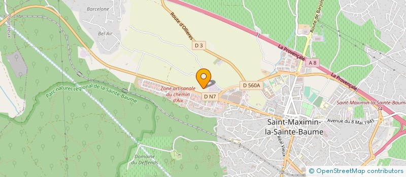 localisation de l'entreprise FRANCE MEDICAL DEVELOPPEMENT à ST MAXIMIN LA STE BAUME