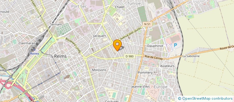 localisation de l'entreprise FRANCE MEDITER IMMOB ET CONSTRUC INTERNA à REIMS