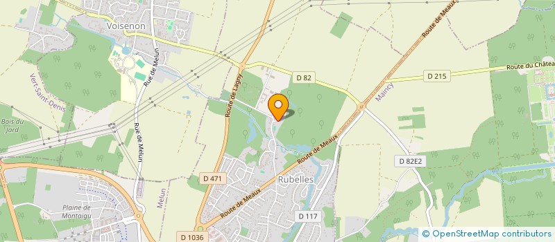 localisation de l'entreprise FRANCE MELUN AMBULANCES  RUBELLES