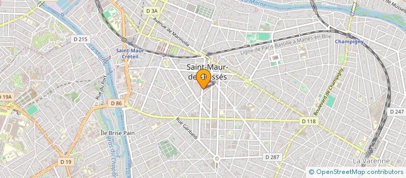 localisation de l'entreprise FRANCE METROLOGIE  SAINT-MAUR-DES-FOSSES