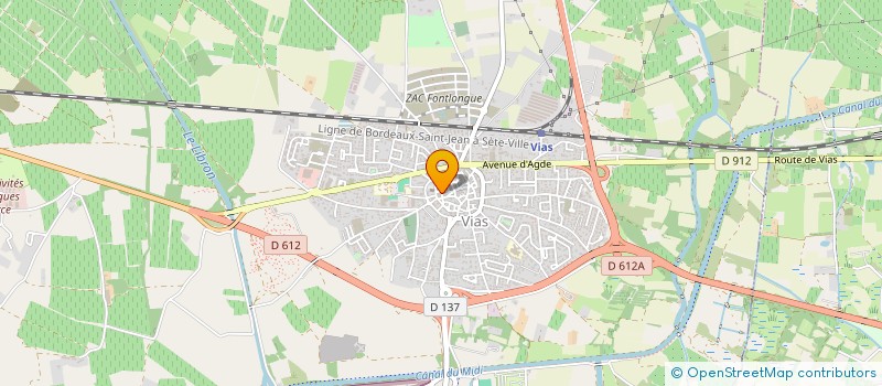 localisation de l'entreprise FRANCE MIDI CONSTRUCTIONS H.A. à VIAS