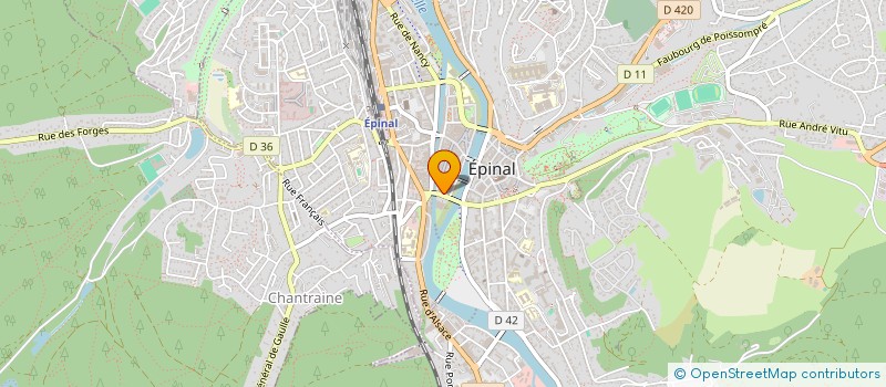 localisation de l'entreprise FRANCE MOBILES 1 à EPINAL