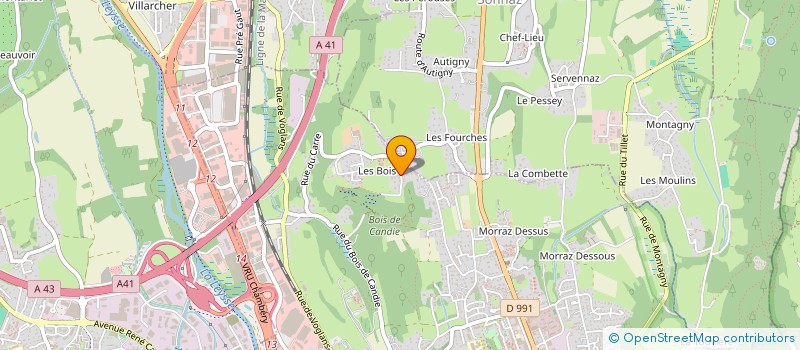 localisation de l'entreprise FRANCE MOBILITE SERVICE SAP  CHAMBERY