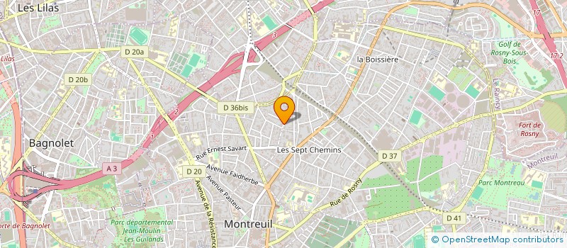 localisation de l'entreprise FRANCE MOBILITY SERVICES à MONTREUIL