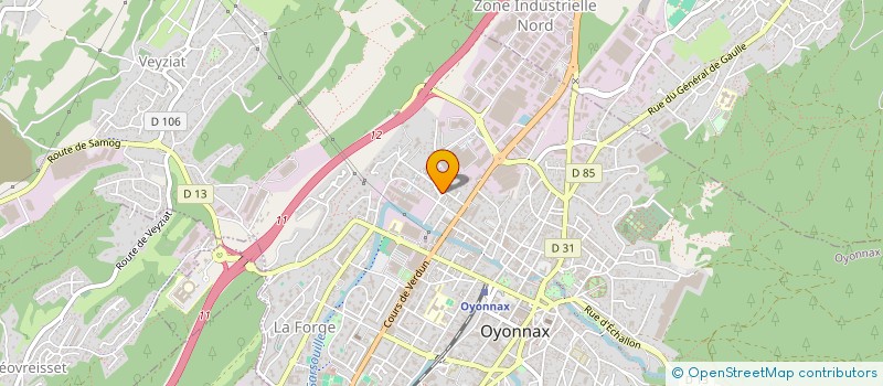 localisation de l'entreprise FRANCE MONTAGE à OYONNAX