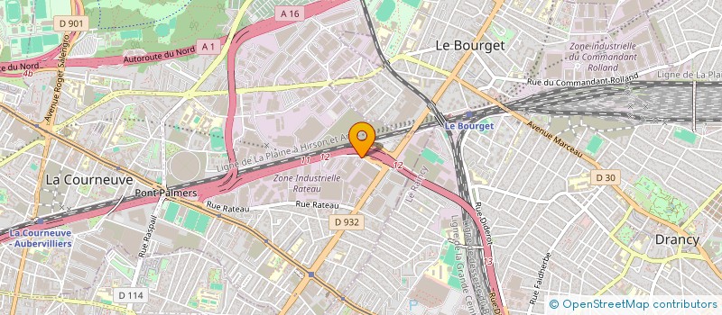 localisation de l'entreprise FRANCE MOTEURS à LA COURNEUVE