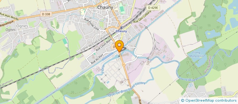 localisation de l'entreprise FRANCE MOTEURS UTILITAIRES  CHAUNY