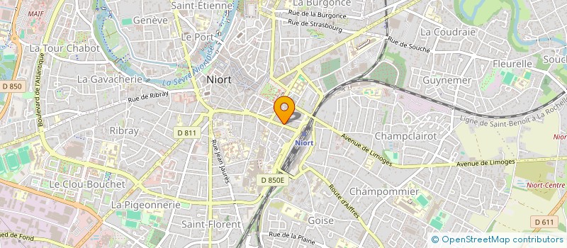 localisation de l'entreprise FRANCE NATURE à NIORT