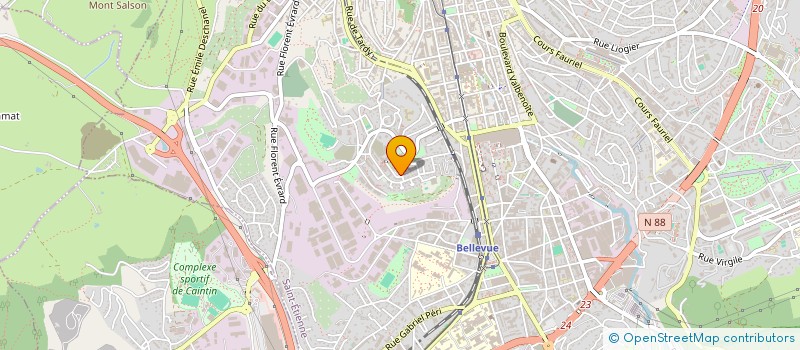 localisation de l'entreprise FRANCE NATURE ENVIRONNEMENT LOIRE  SAINT-ETIENNE