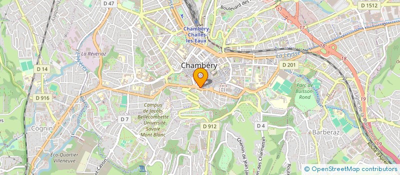 localisation de l'entreprise FRANCE NATURE ENVIRONNEMENT SAVOIE  CHAMBERY