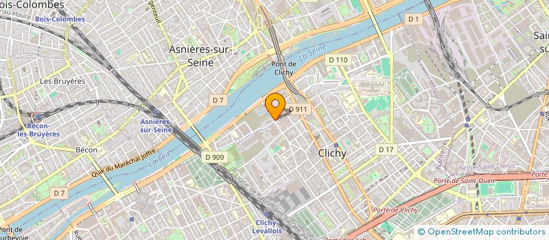 localisation de l'entreprise FRANCE NEGOCE à CLICHY