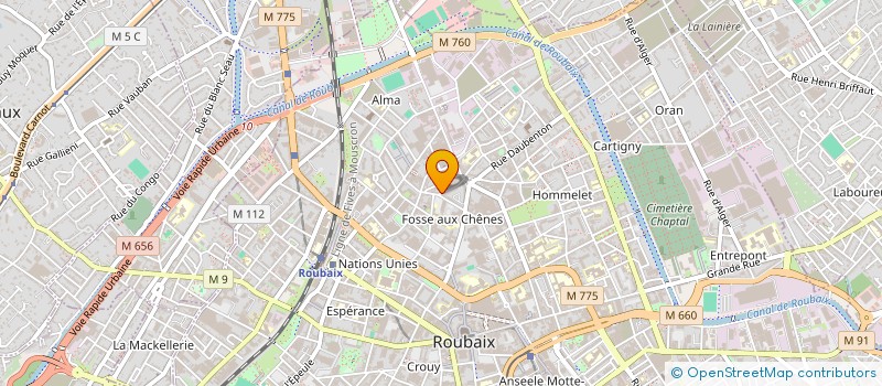 localisation de l'entreprise FRANCE NEGOCE EXPRESS  ROUBAIX