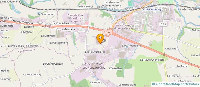 localisation de l'entreprise FRANCE NEGOCE INVESTISSEMENTS à CHATEAUBOURG