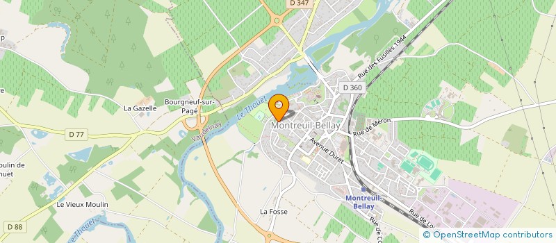 localisation de l'entreprise FRANCE NEGOCE METAUX à MONTREUIL-BELLAY