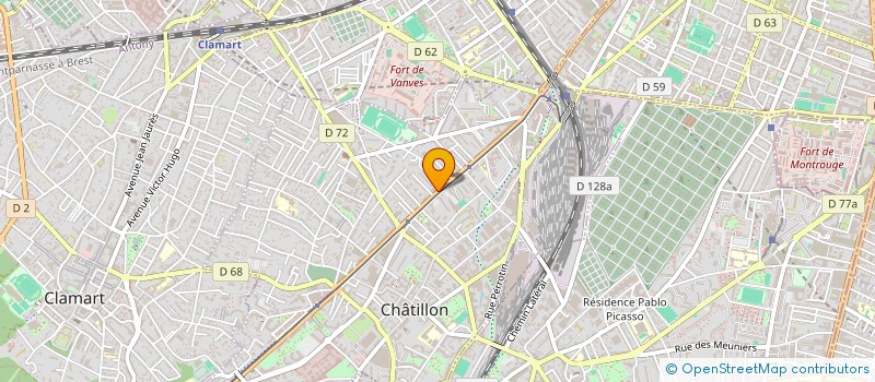 localisation de l'entreprise FRANCE NET à CHATILLON