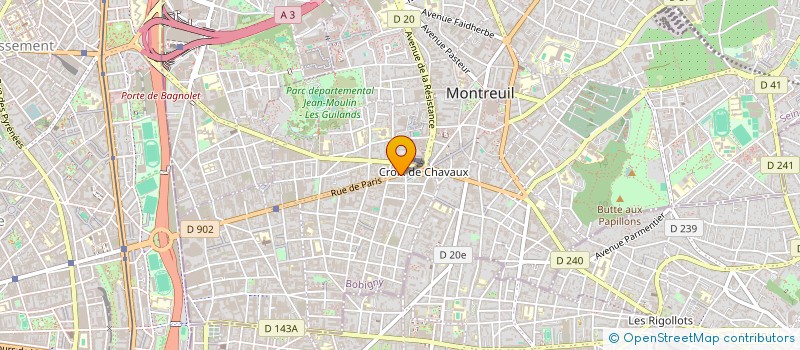 localisation de l'entreprise FRANCE NETTOYAGE à MONTREUIL