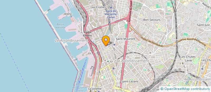 localisation de l'entreprise FRANCE NETTOYAGE SARL à MARSEILLE