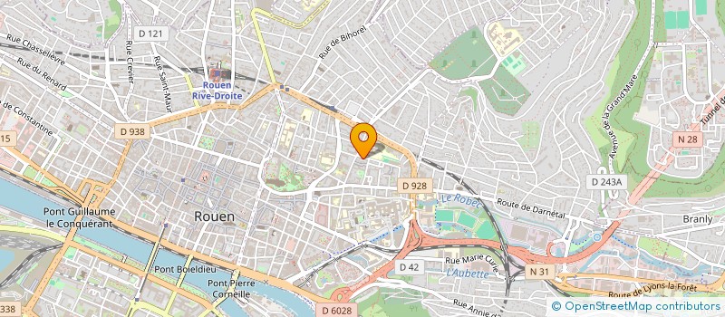 localisation de l'entreprise FRANCE NETWORK à ROUEN